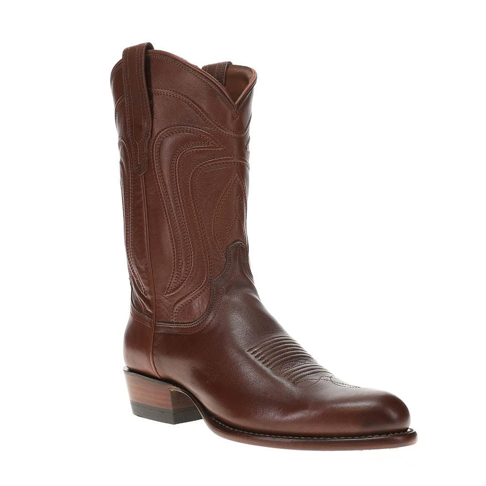 Tecovas The Cartwright Embroidered Round Toe Pull On Cowboy Boots 2
