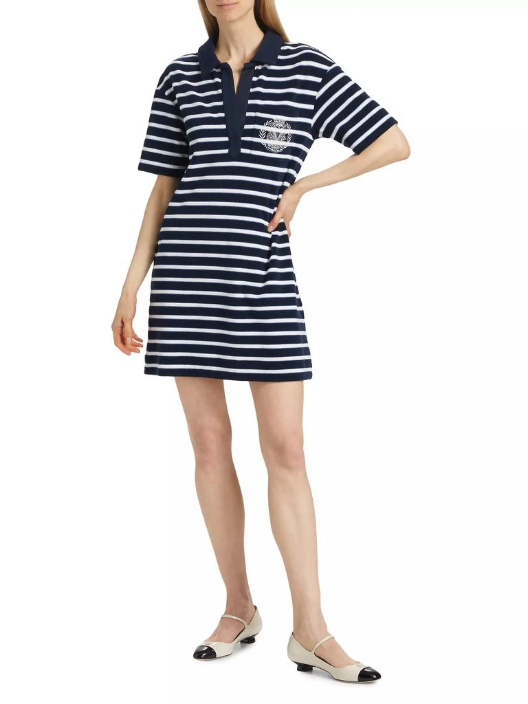 VERONICA BEARD Terrence Cotton-Blend Stripe Polo Dress 2