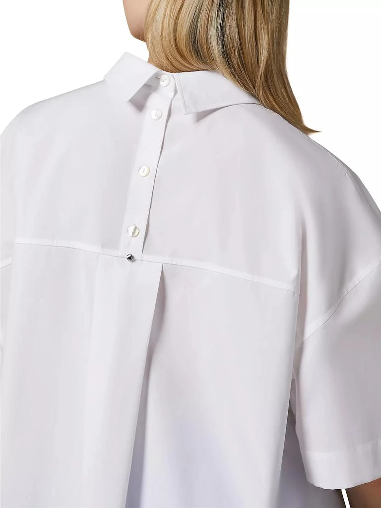 Marina Rinaldi Harry Poplin Elbow-Sleeve Shirt 5