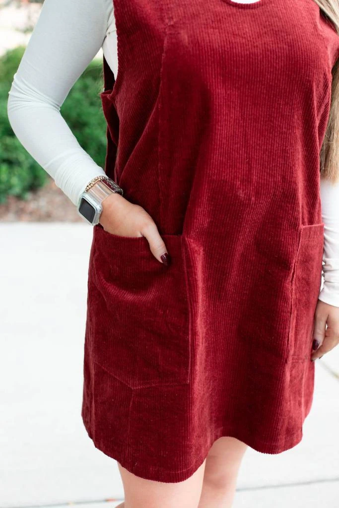 Sweet Lovely by Jen Sweet Lovely By Jen - Overall Corduroy Dress 3