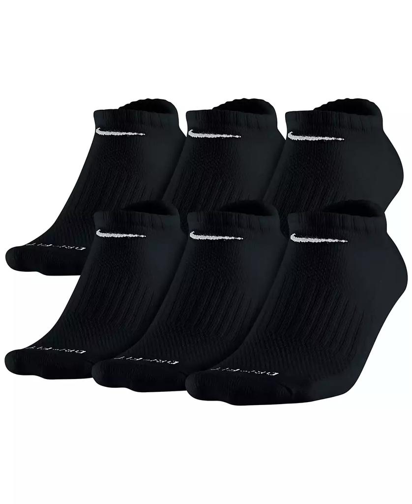 NIKE Unisex Everyday Plus Cushioned Training No-Show Socks 6 Pairs
