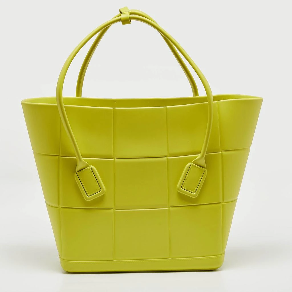 Bottega Veneta Bottega Veneta Yellow Rubber Large Arco Tote 4