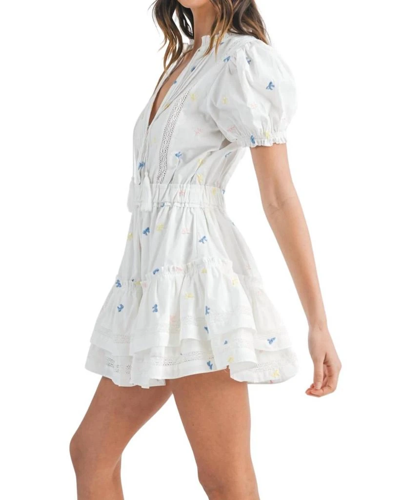 Mable - Eyelet Lace Mini Ruffle Dress  On Sale Now with Up to 44% Off |  Discover Exclusive Deals & Savings at BeyondStyle  Authentic MABLE women >  dresses > mini|2152268493|clothing|dresses|mini|patterned|rayon|white|women