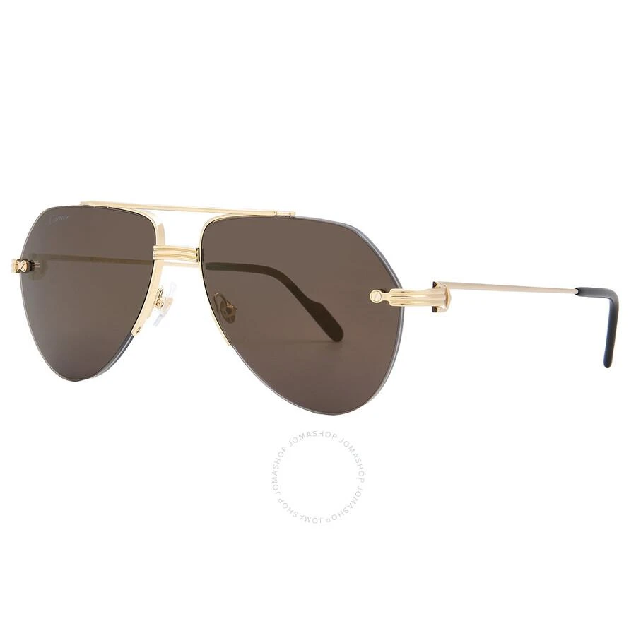 Cartier Cartier Premiere de Cartier Grey Multitreatment Pilot Men's Sunglasses CT0427S 001 58 2