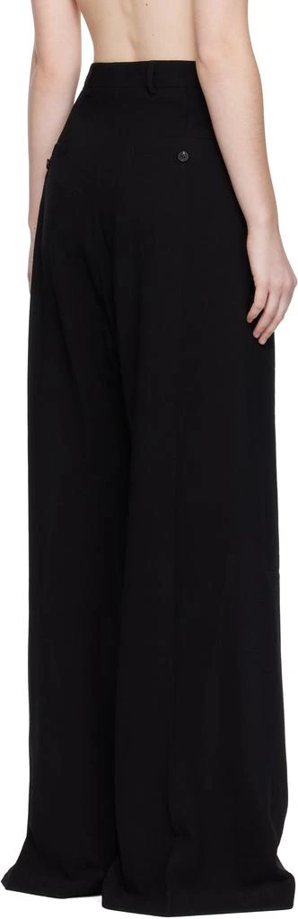 Rick Owens Black Concordians Tailored Wide Belas Trousers 3