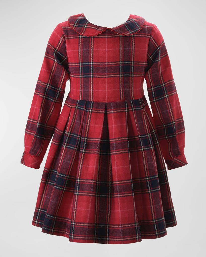 Rachel Riley Girl's Tartan-Print Pleated Dress, Size 2-10