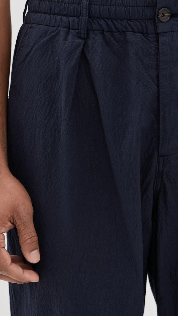 Universal Works Seersucker Pleated Track Pants 5