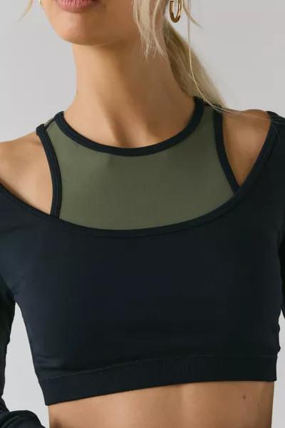 P.E Nation P.E Nation Sutton Long Sleeve Cropped Performance Top