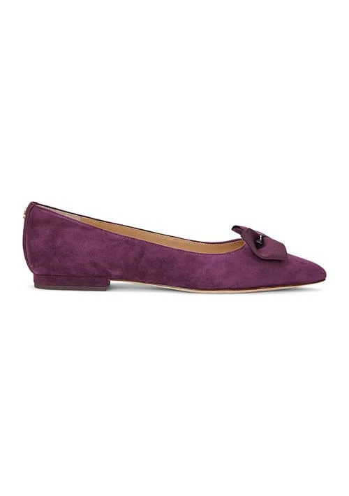 Ralph Lauren Ralph Lauren Londyn Bow Trim Suede Ballet Flats 2