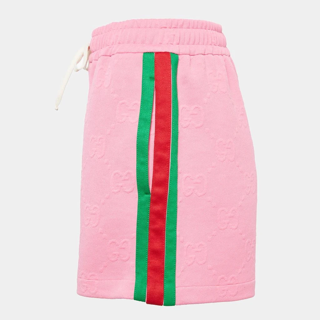 Gucci Gucci Pink GG Jacquard Jersey Web Stripe Shorts S 3