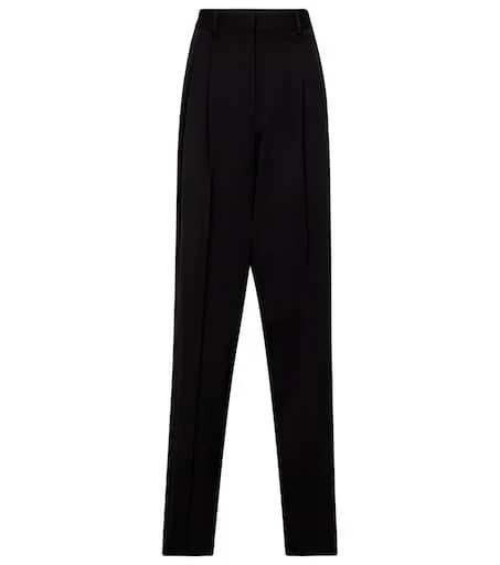 Stella McCartney High-rise straight wool pants 1