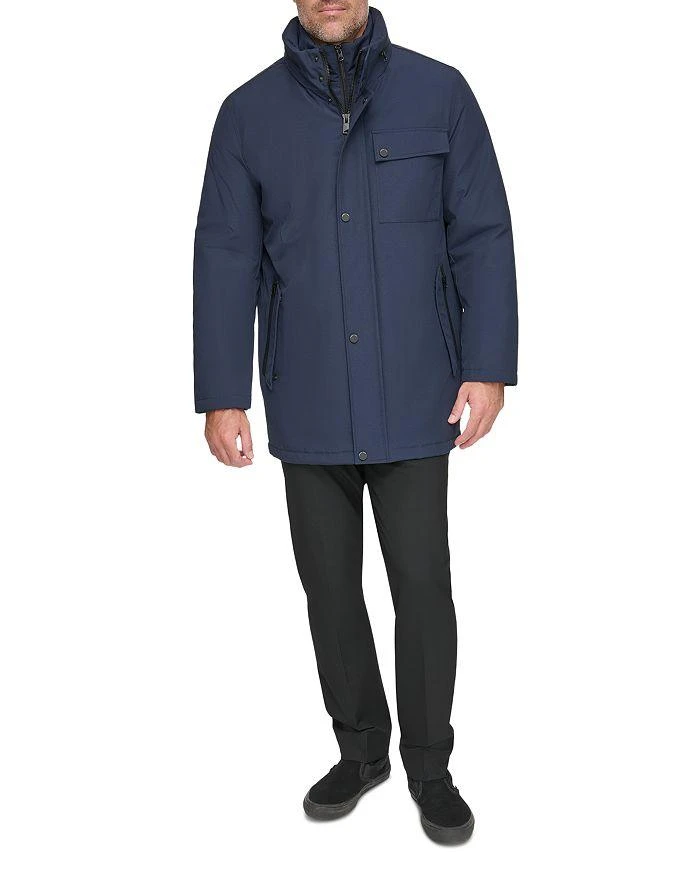 Andrew Marc Harcourt Water Resistant Full Zip Car Coat with Attached Bib 6