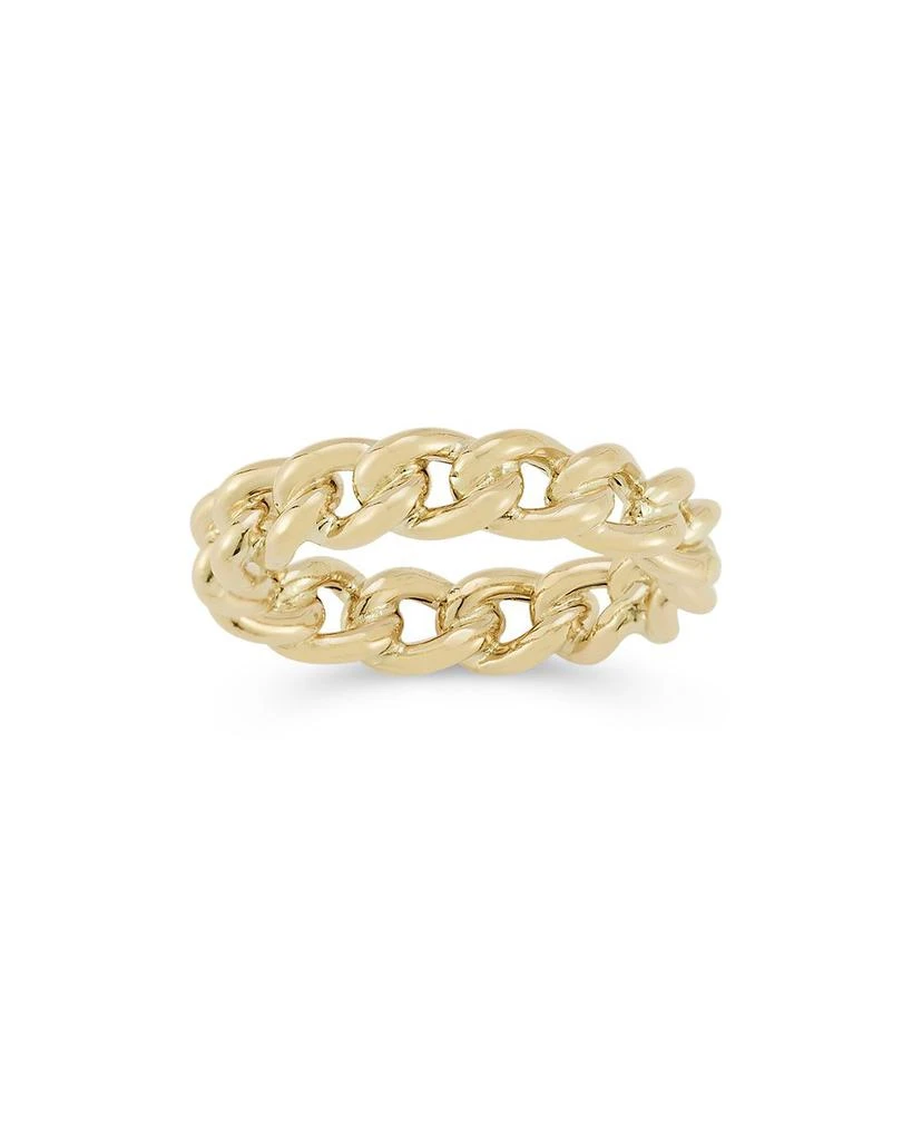 Bloomingdale's Curb Chain Ring in 14K Yellow Gold 2