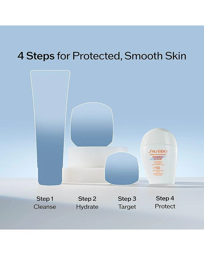 Shiseido Urban Environment Mineral Clear Sunscreen SPF 50 100% Mineral Sunscreen for Face 1 oz. 9