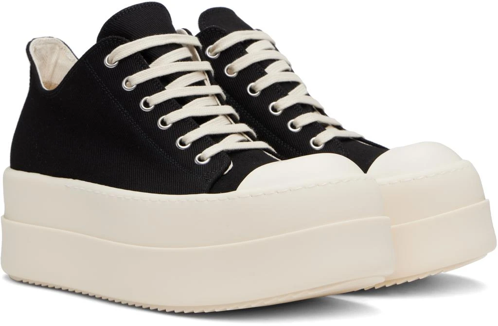 Rick Owens Black Hollywood Double Bumper Low Sneaks Sneakers 4