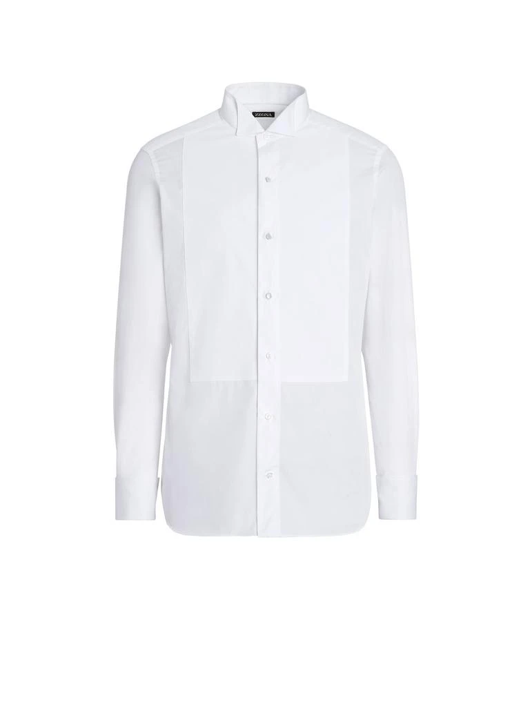 Zegna Zegna Long-Sleeved Tuxedo Shirt 1