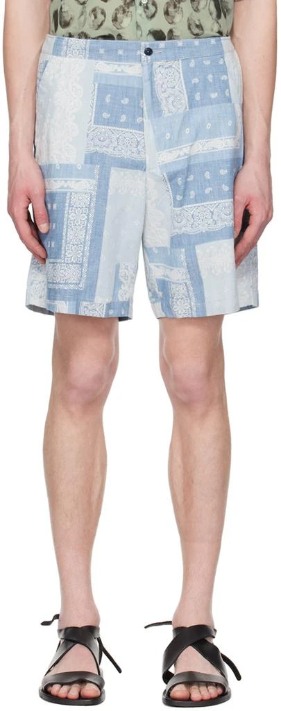 Officine Générale Blue Pierce Shorts 1