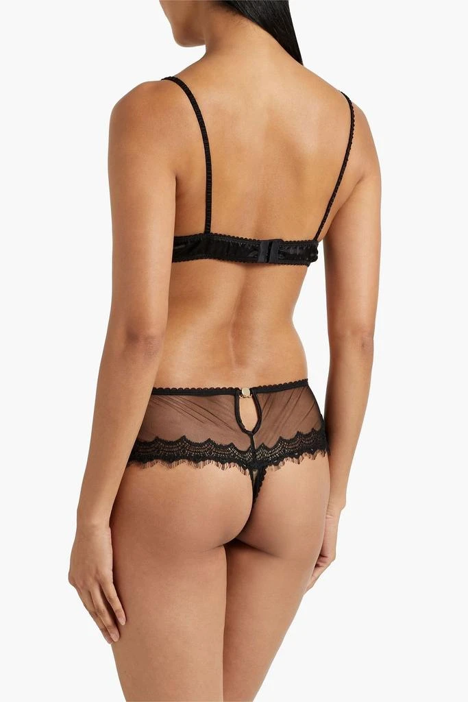 Alexander Wang Embellished silk-satin triangle bra 3