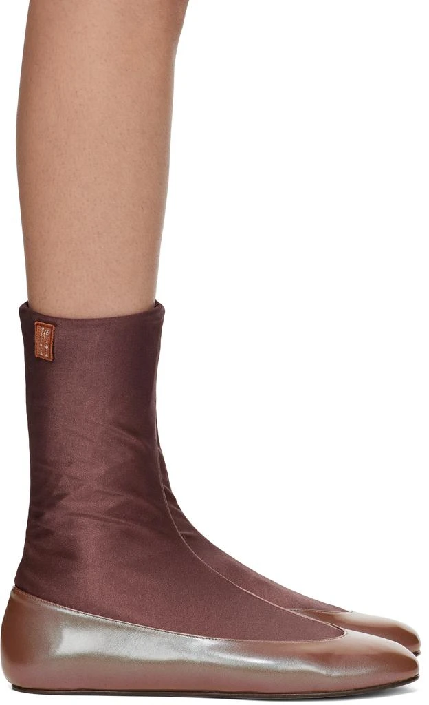 Kiko Kostadinov Brown Proxima Short Ballerina Flats 1
