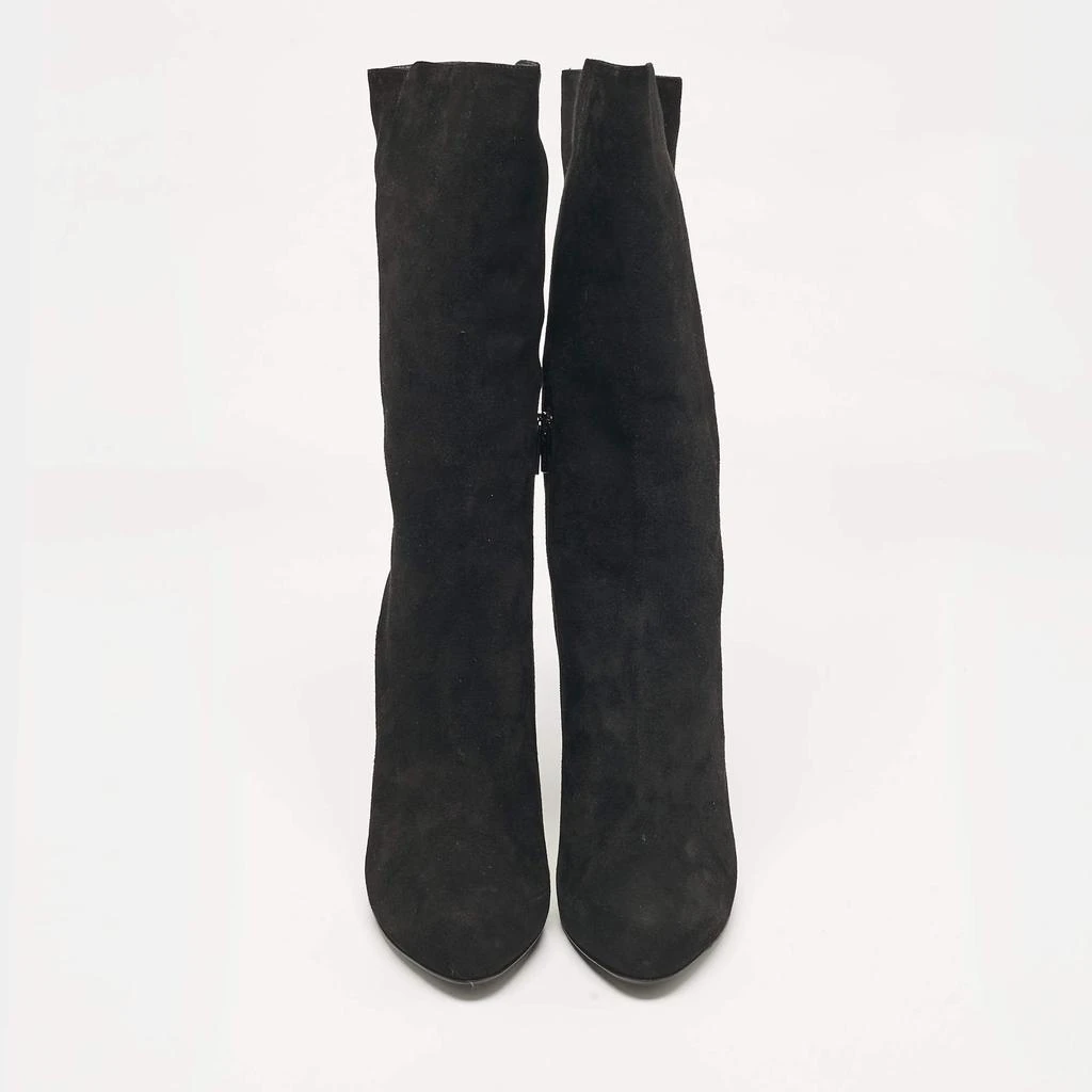 LE SILLA Le Silla Black Suede Calf Length Boots Size 41 3
