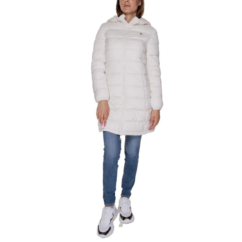 Guess Active White Polyester Jackets & Coat 4
