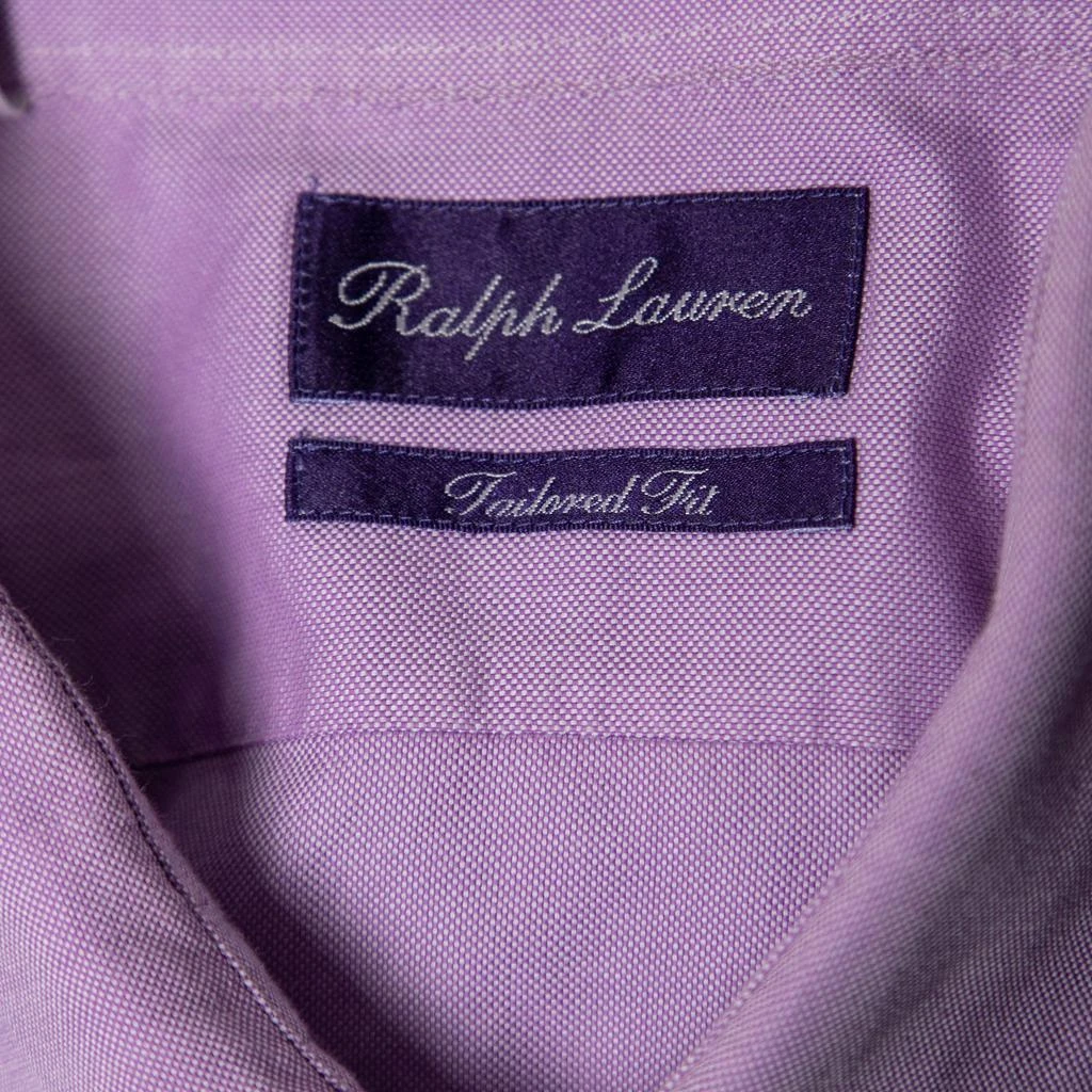 Ralph Lauren Ralph Lauren Lavender Cotton Logo Embroidered Button Down Shirt S 4