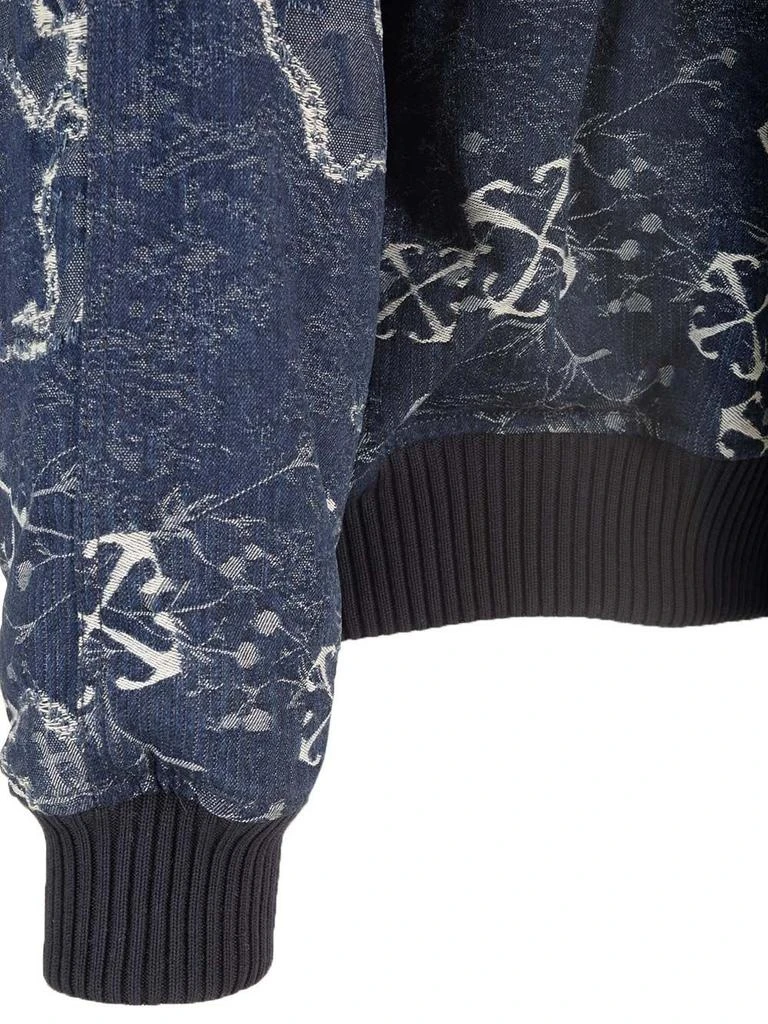 Off-White Off-White Jacquard Zip-Up Bomber Jacket 7