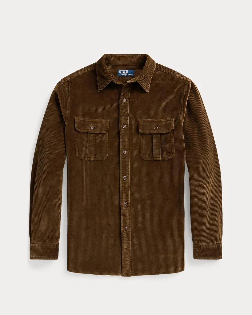 alton brown thousand island dressing Washed Corduroy Sport Shirt In Olive And Brown Plaid Sport Shirt, M