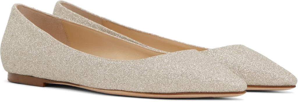 Jimmy Choo Silver Romy Ballerina Flats 4