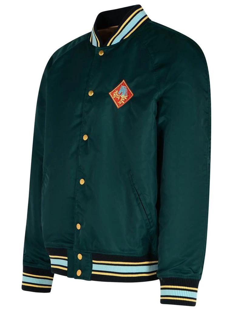 Drôle de Monsieur Drôle De Monsieur Bomber Jacket In Green Polyamide 2