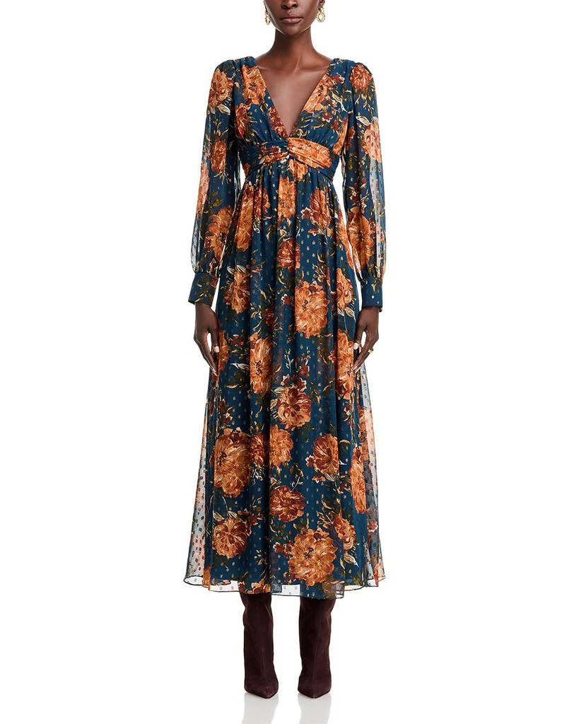 AQUA Moody Floral Maxi Dress - Exclusive 7