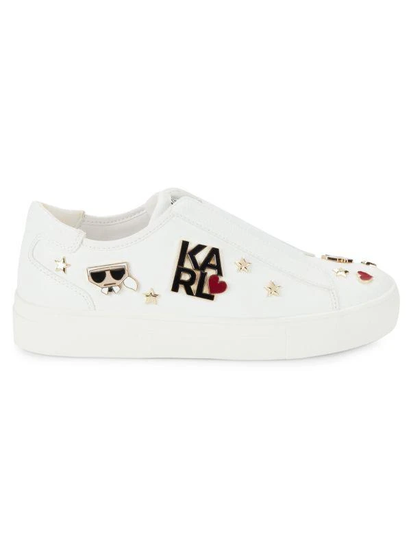 Karl Lagerfeld Paris Caitie Logo Graphic Slip On Sneakers 1