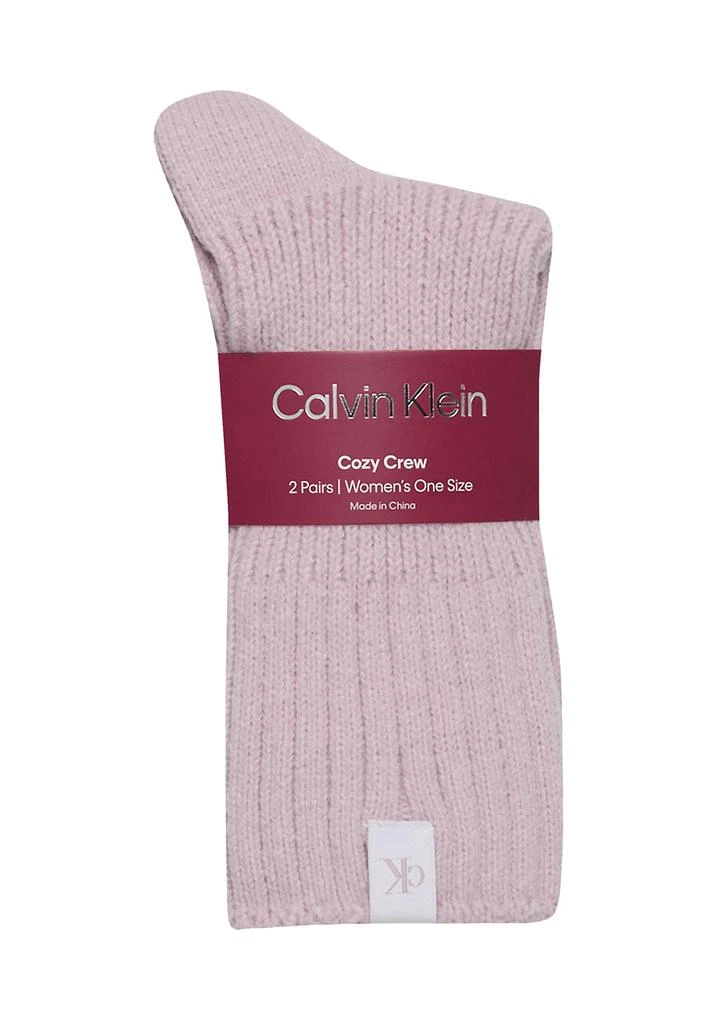 Calvin Klein Fluffy Crew Socks - 2 Pack 2