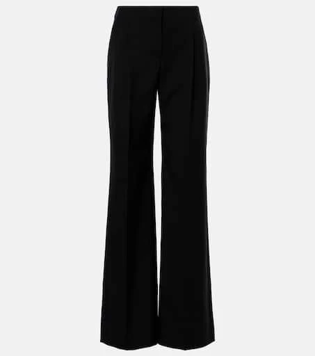 Alexander McQueen High-rise wool wide-leg pants 1