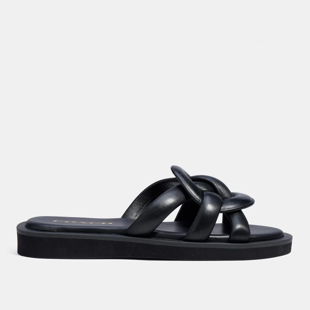 Coach Women's Georgie Leather Slide Sandals 1