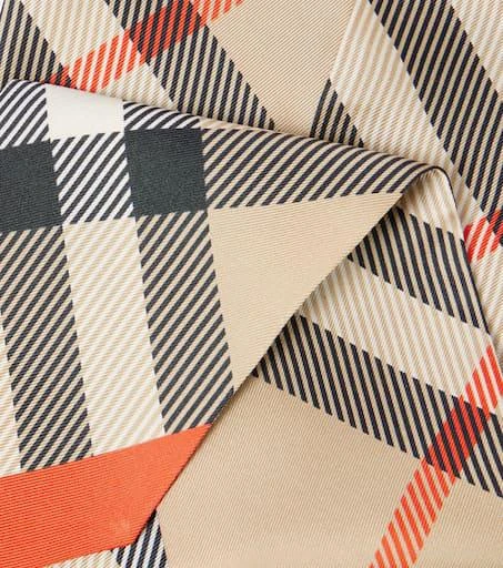 Burberry Burberry Check silk twill scarf 4