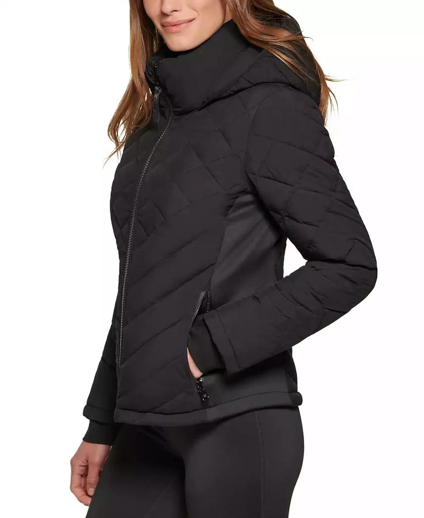 Calvin Klein Womens Side-Panel Hooded Packable Puffer Coat, Created for Macys 3