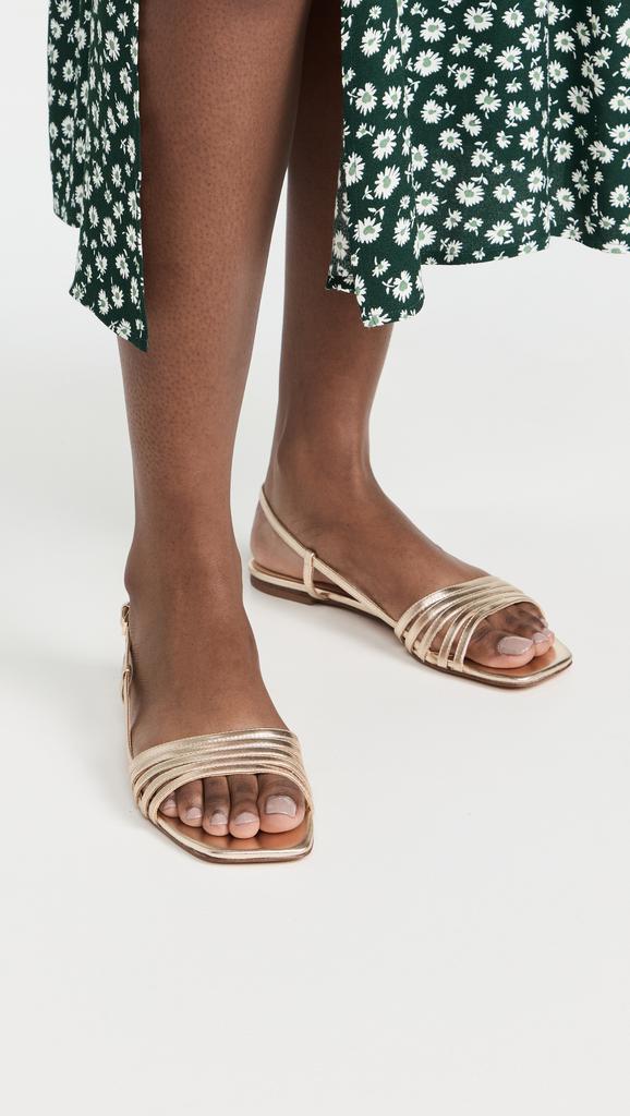 Reformation Millie Lattice Flat Sandals