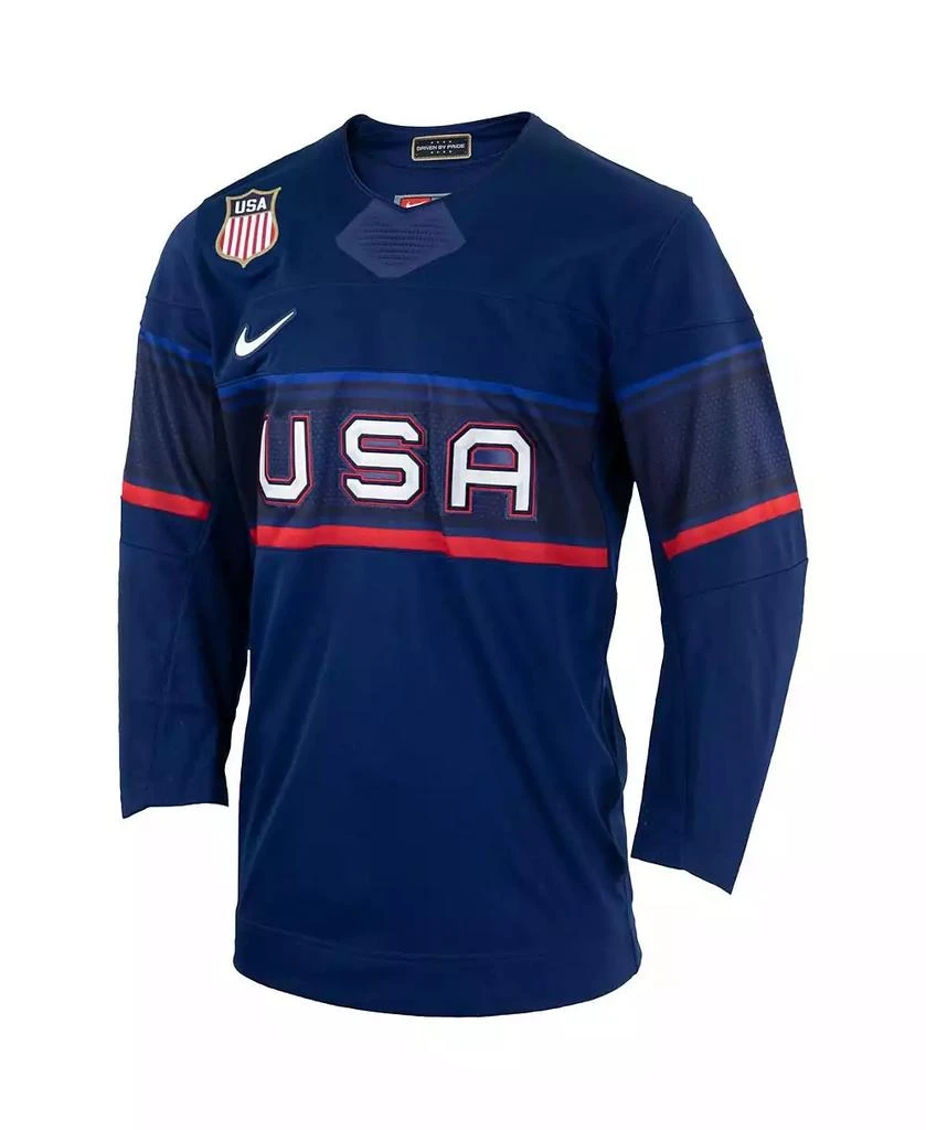 NIKE Men's Blue Team USA Hockey 2022 Winter Olympics Collection Jersey 5