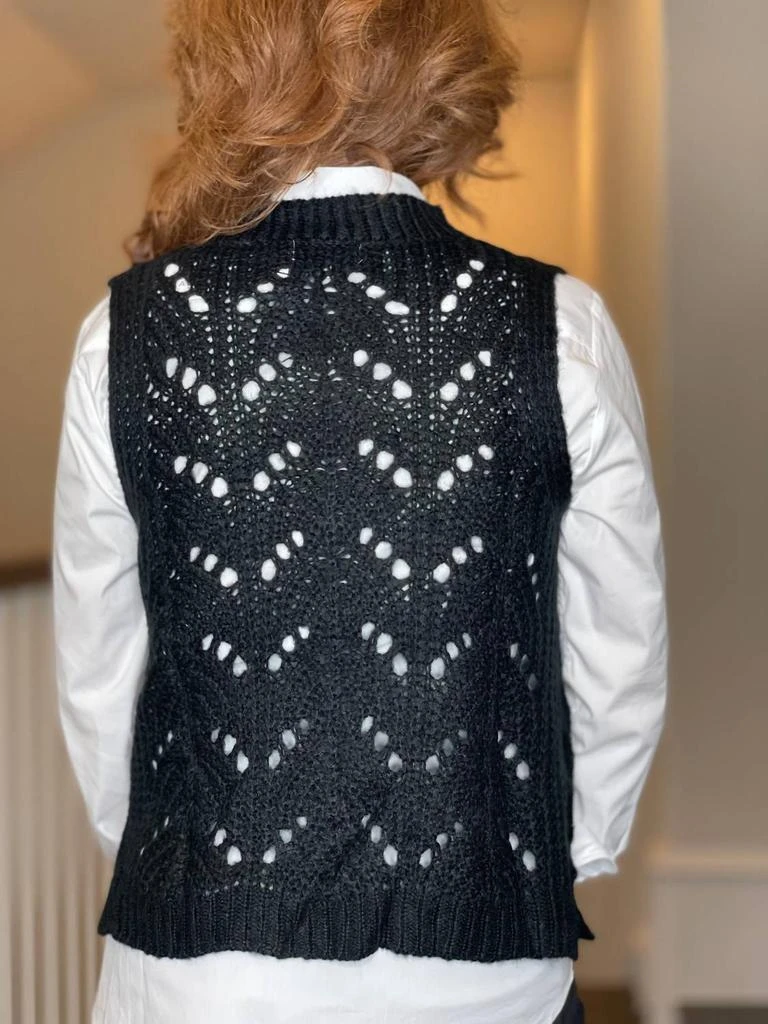 Molly Bracken Molly Bracken - Pointelle Crew Neck Vest 3