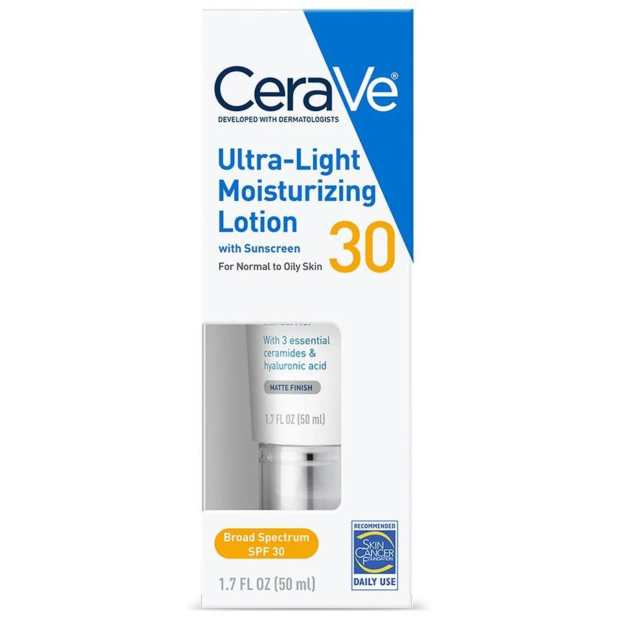 CeraVe Ultra-Light Face Lotion SPF 30 Moisturizer with Sunscreen 3