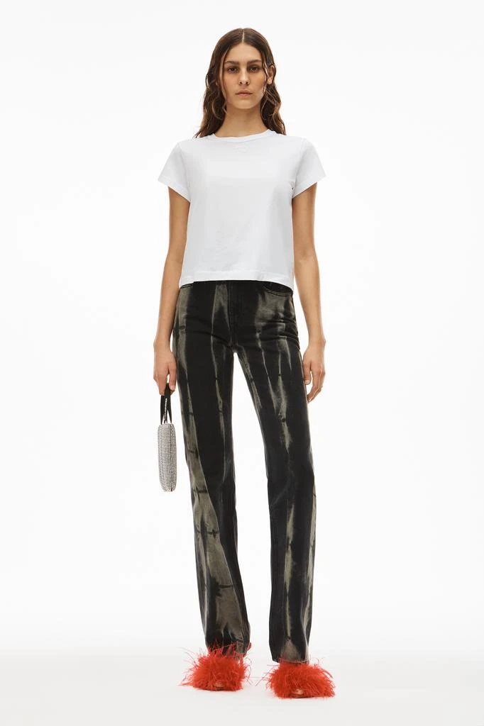 Alexander Wang PUFF LOGO SHRUNKEN TEE IN COTTON JERSEY 7