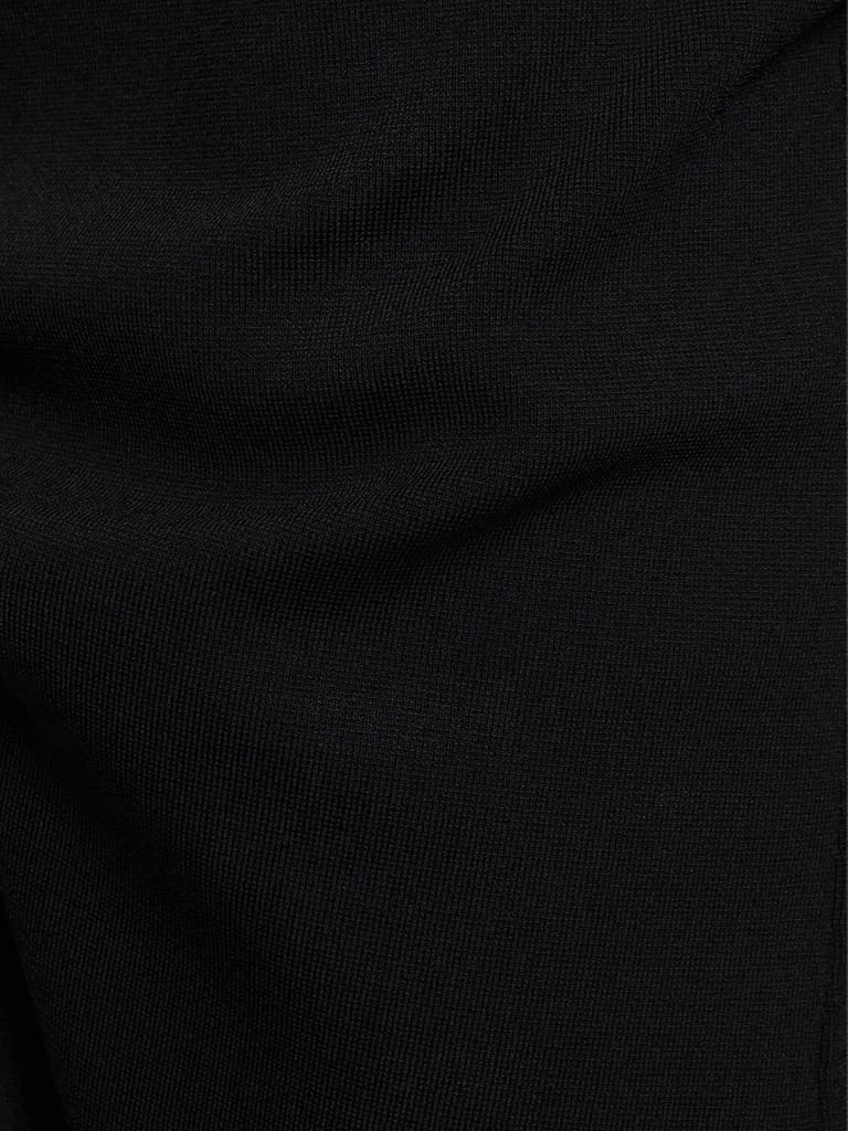 Max Mara Alce Stretch Viscose Crepe Long Skirt 4