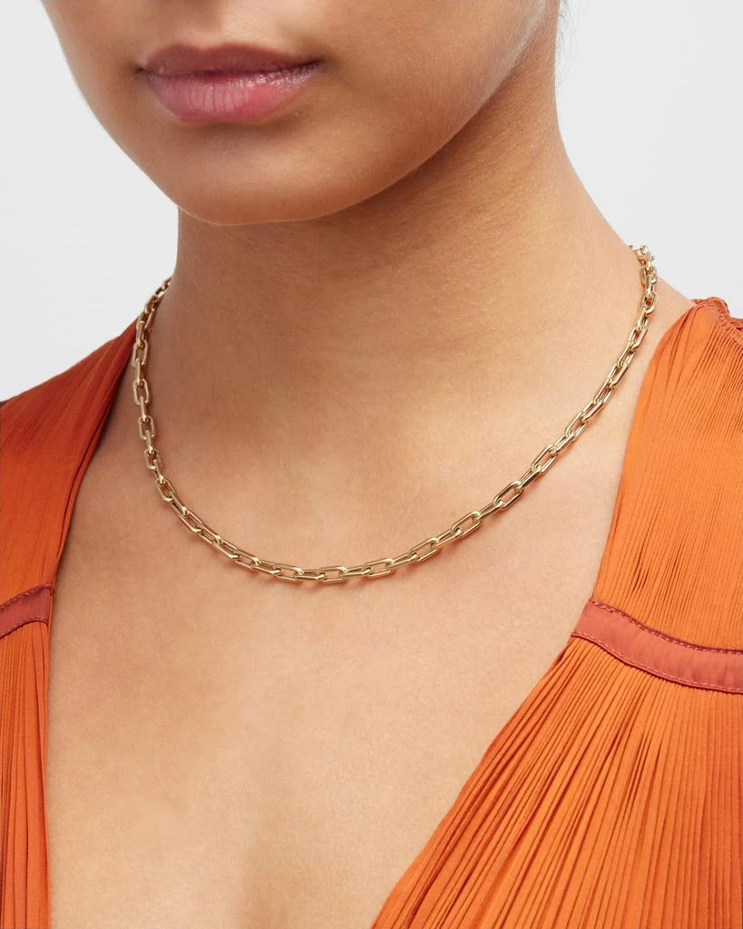 Zoe Lev 14k Gold Large Open Link Chain Necklace 2