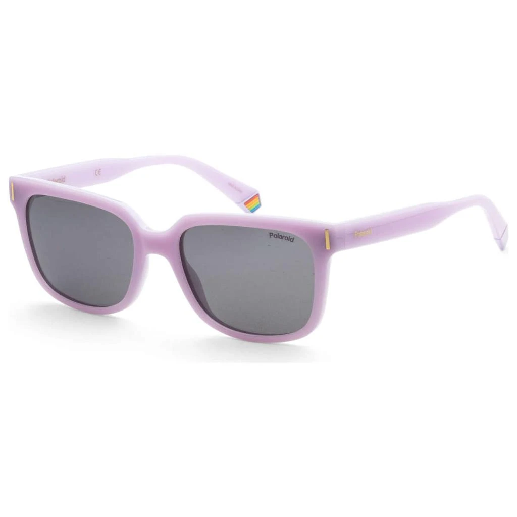 Polaroid Polaroid Unisex Purple Rectangular Polarized Sunglasses 1