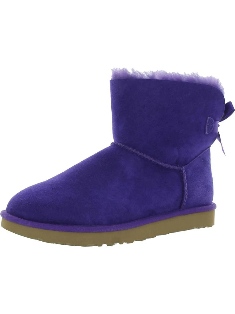 UGG Mini Bailey Bow II Womens Suede Shearling Winter Boots 4