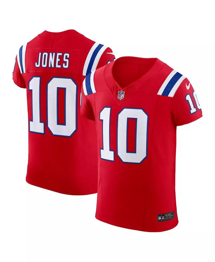 NIKE Men's Mac Jones Red New England Patriots Alternate Vapor F.U.S.E. Elite Jersey