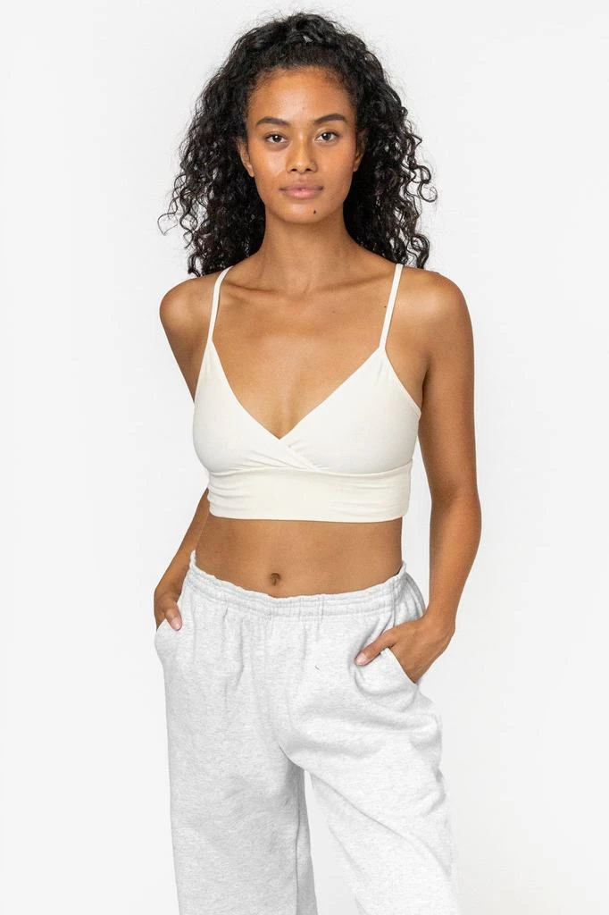 Los Angeles Apparel 83076GD - Crossover Wrap Crop Top 13