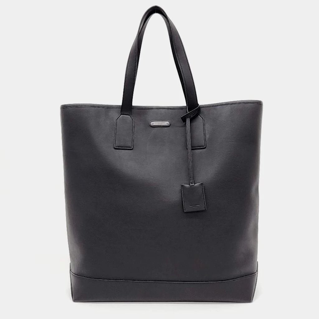 Yves Saint Laurent Saint Laurent Black Leather Bold Shopper Bag 1