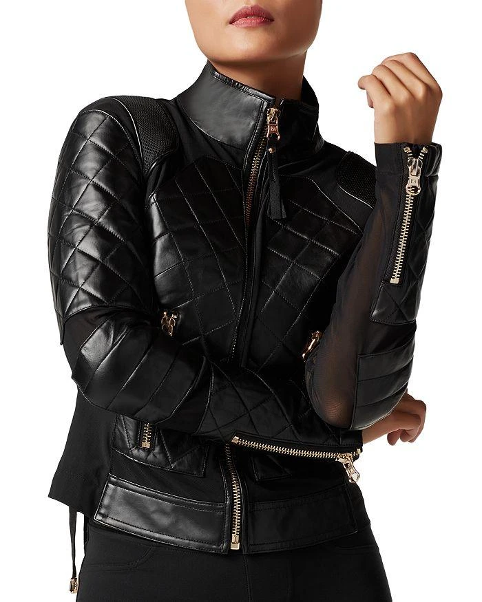 Blanc Noir Mesh Moto Jacket 4